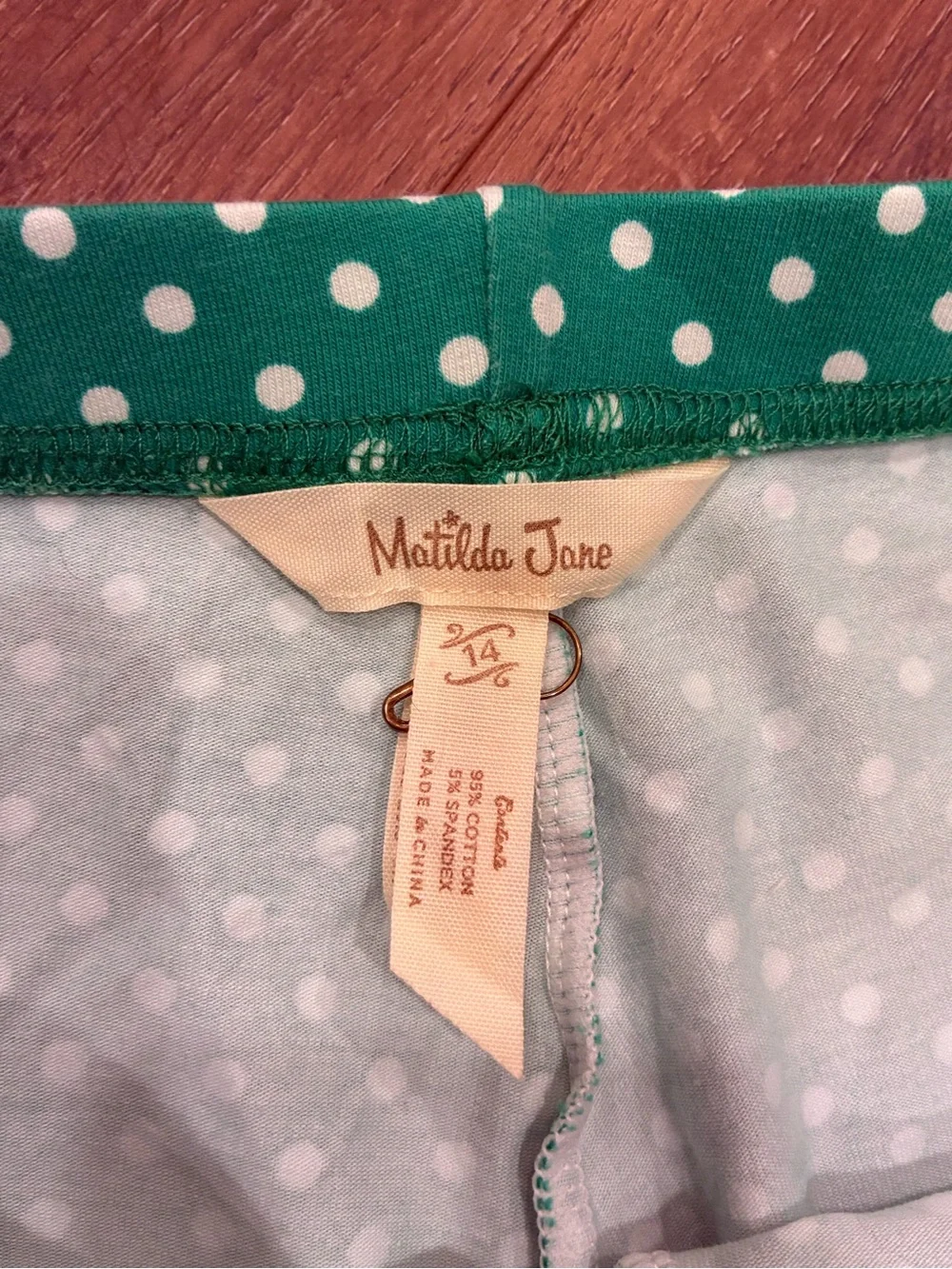 Matilda Jane Cheerful Spirit Shortie Brilliant Daydream Green Shorts 14 Girl